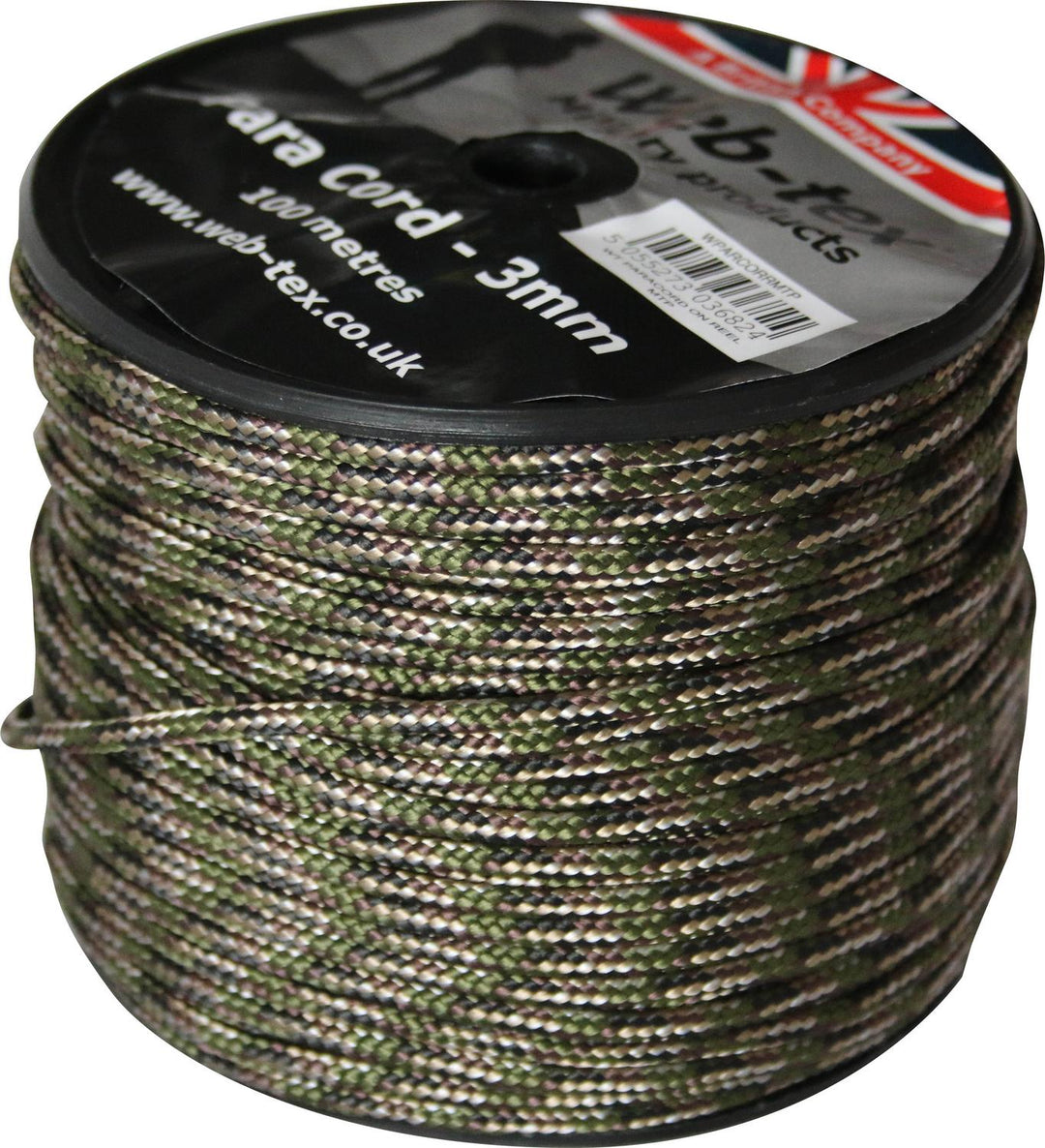 Web-Tex 100m Paracord Reel - 3mm Utility Cord – view 3