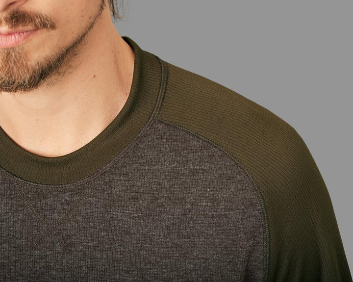 Harkila Metso L/S tshirt Olive night/Willow – view 3