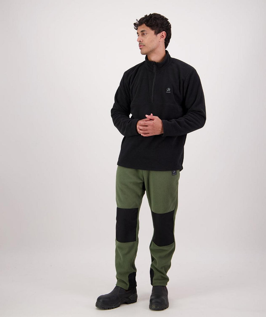 Swanndri Men's High Rock Fleece Quarter Zip Top