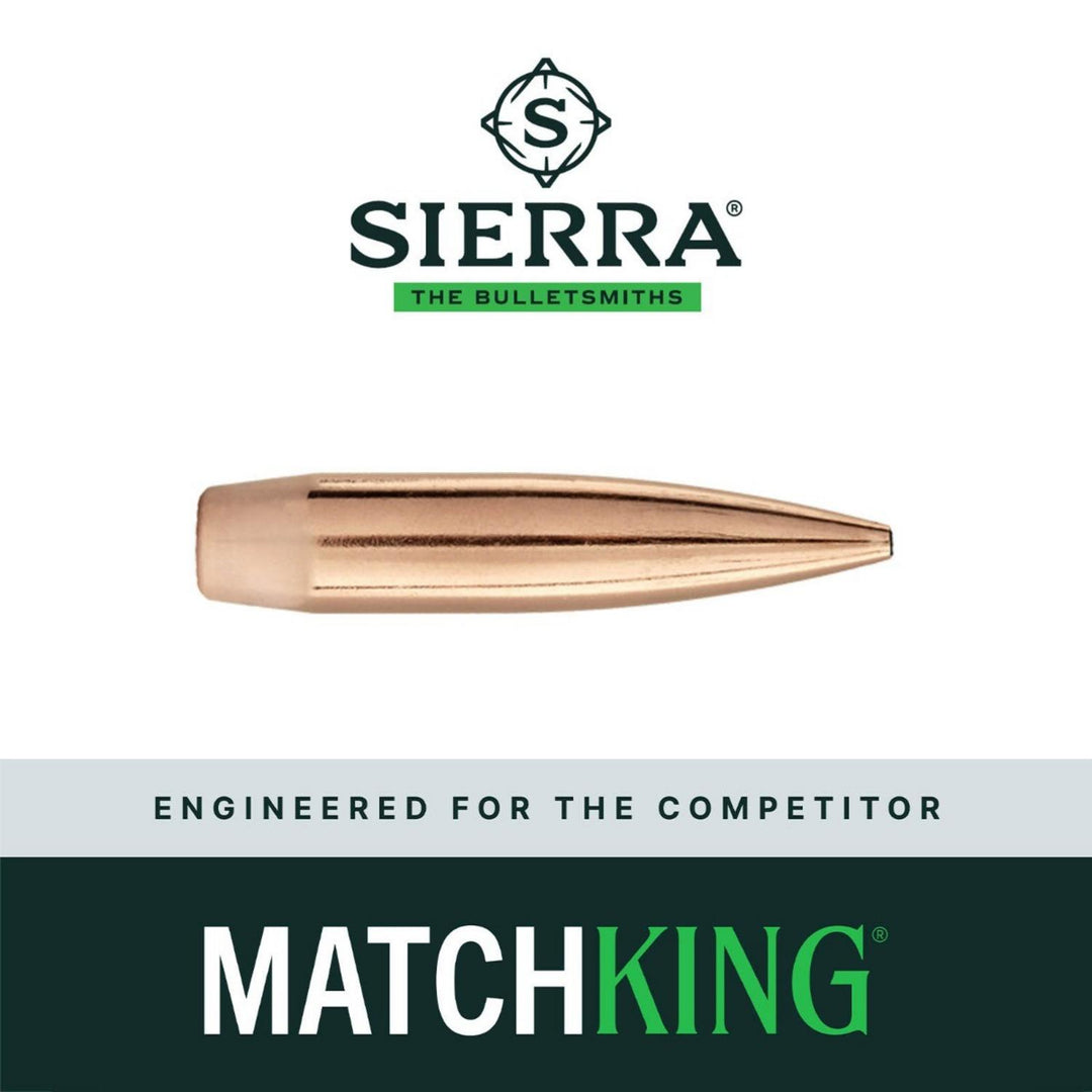Sierra .25 Cal .257 131gr HPBT MatchKing Target Bullets, Pack of 100