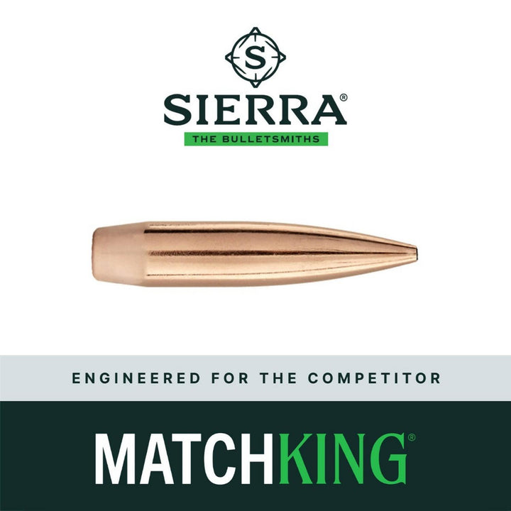 Sierra .25 Cal .257 131gr HPBT MatchKing Target Bullets, Pack of 100