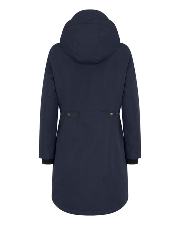 Hoggs of Fife Walker Ladies Long Coat - Navy