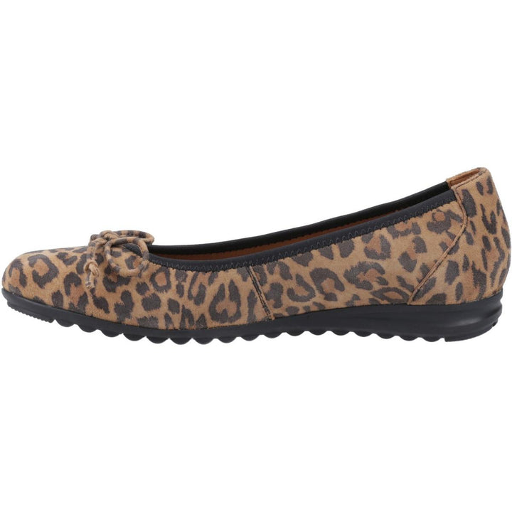 Hush Puppies Lucille Bow Ballerina Leopard – view 4