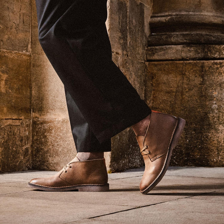 Samuel Leather Chukka Boot Stone