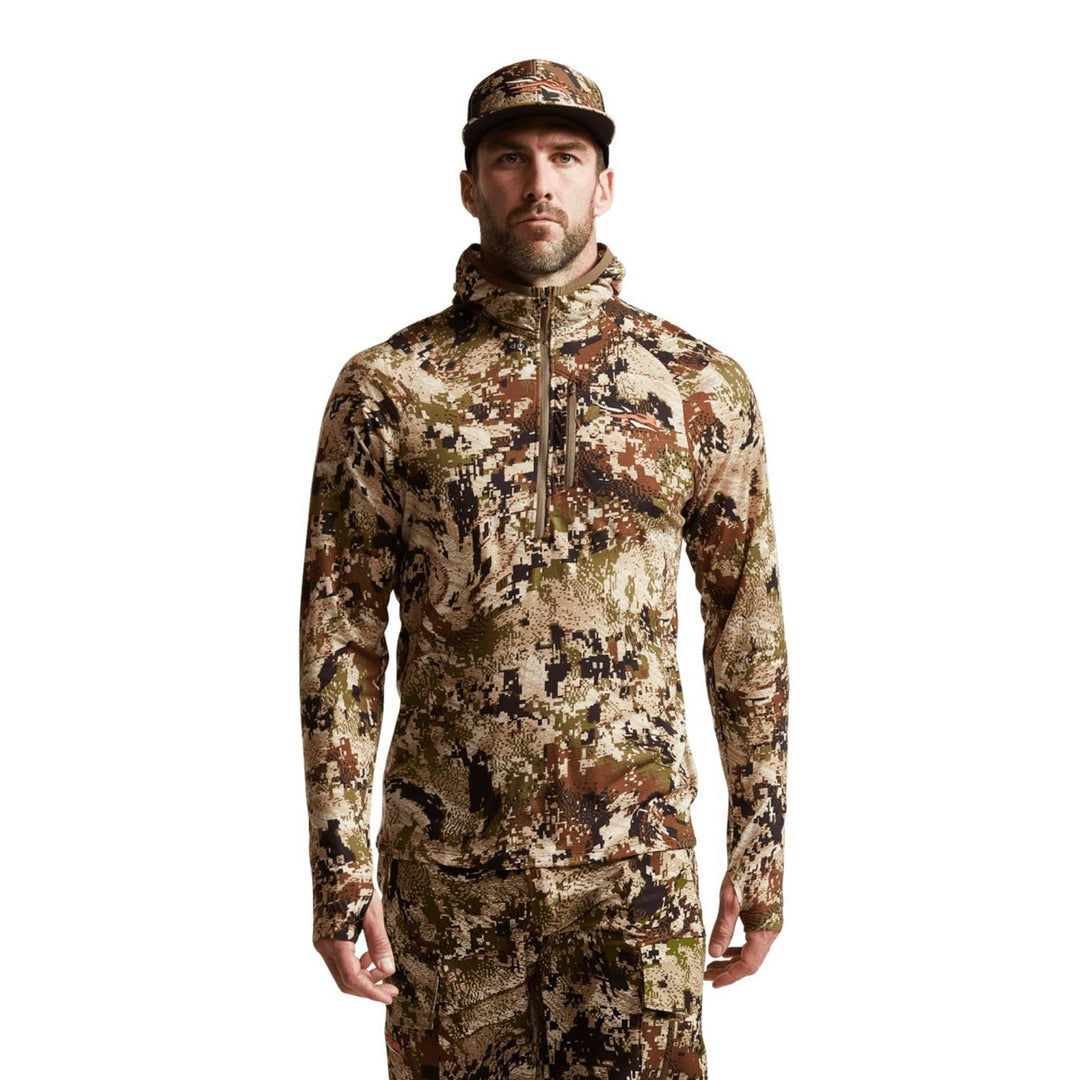 Sitka Core Merino 120 Hoody Optifade Subalpine - Lightweight 120-gram, 17.5-micron ArmorSpun Wool for durability and anti-itch comfort, Easy-care can be washed dried with your regular laundry