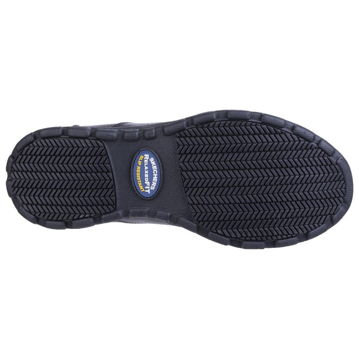Skechers Workwear Hobbes Frat Lace Up Occupational Shoe Black