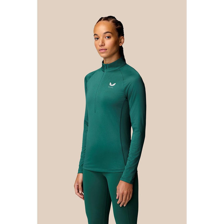 Castore 1/2 Zip Long Sleeve Top Seafoam/Sage
