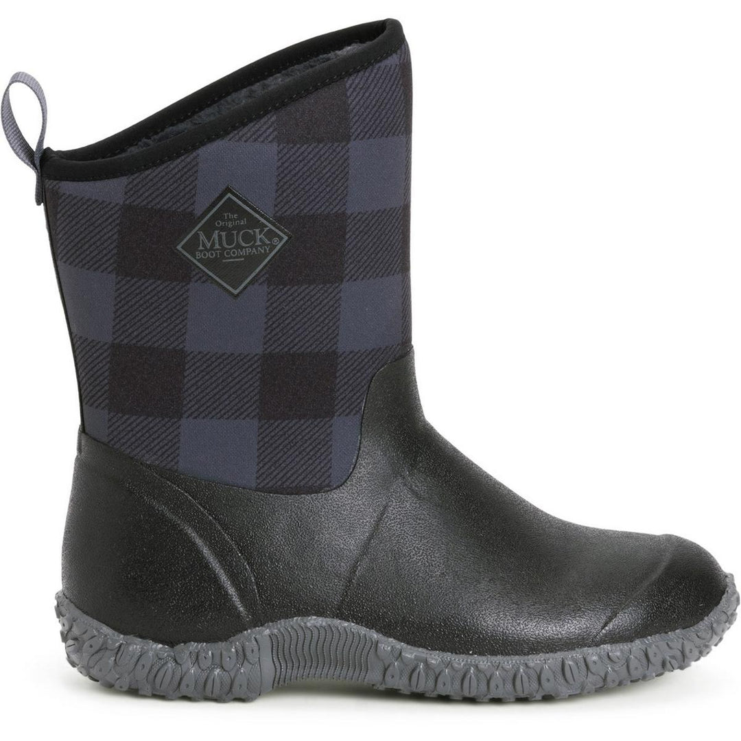 Muck Boots Muckster II Mid Wellington Black/Grey Plaid