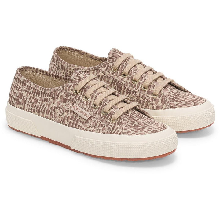 Superga 2750 Jaguar Print Shoe Brown/Light Beige