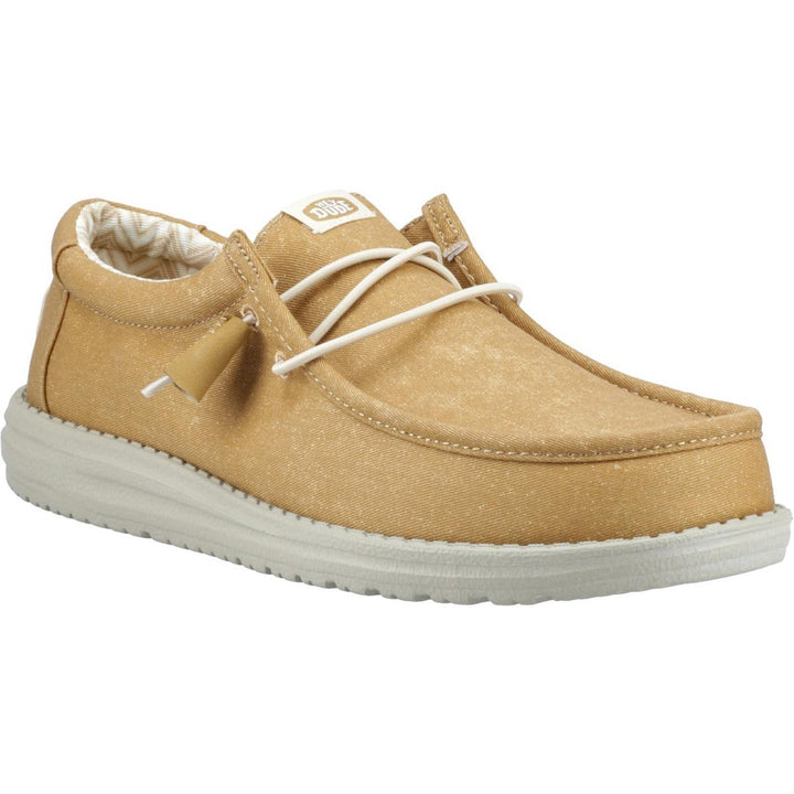 HEYDUDE Wally Canvas Shoe Cumin Brown/Stone Grey