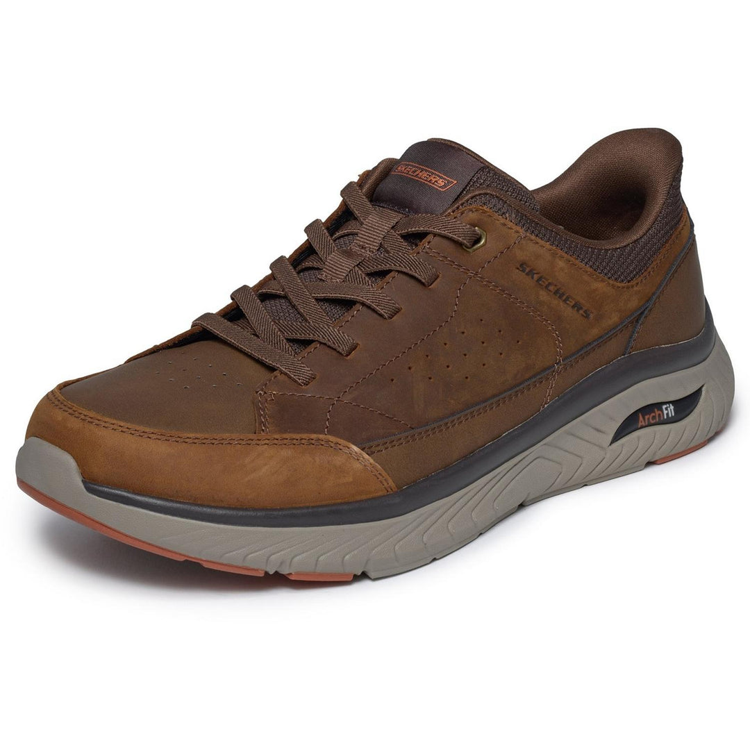ARCH FIT CROSSER FELIX Dark Brown Leather/Mesh
