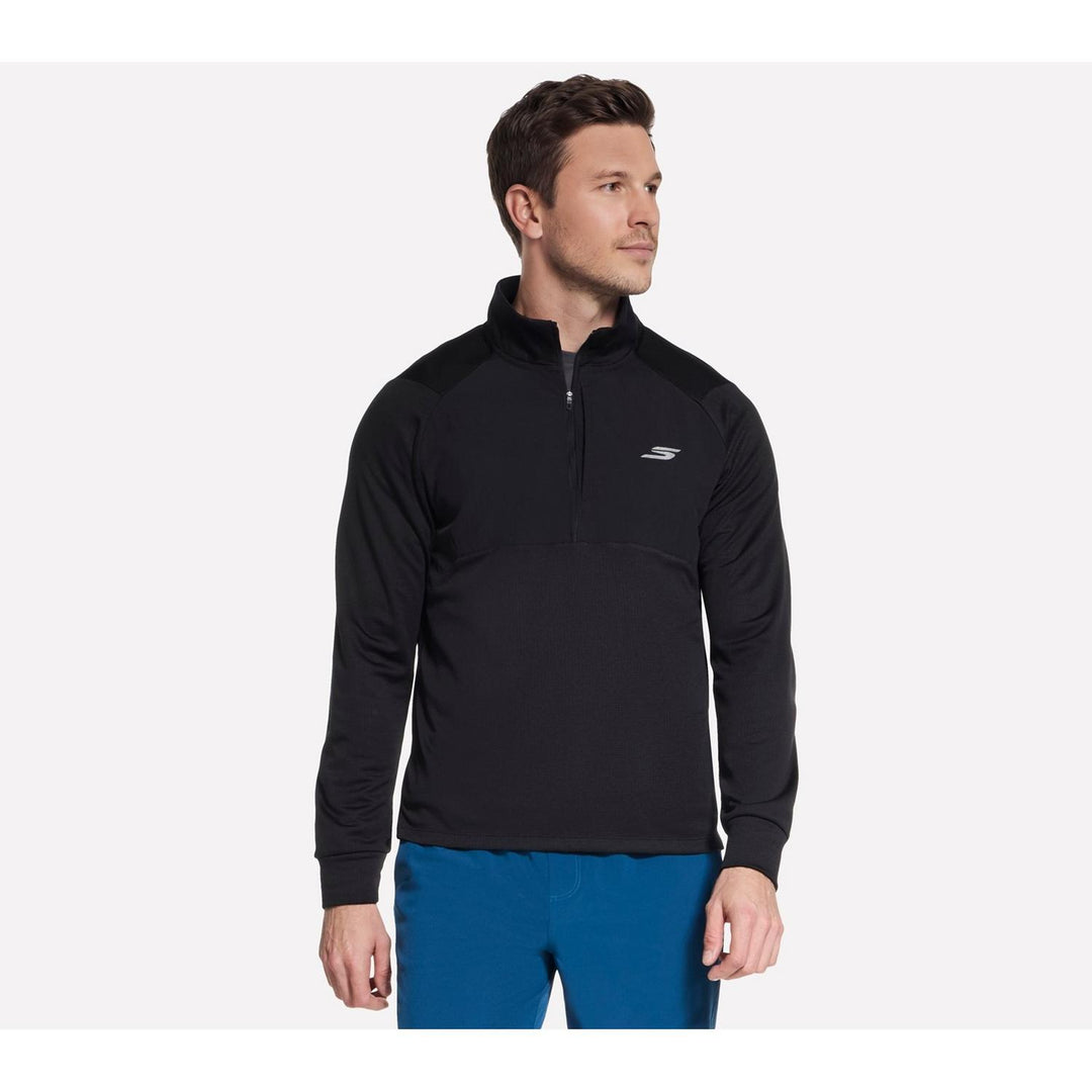 GODRI ALL DAY THERMAL 1/2 ZIP Bold Black