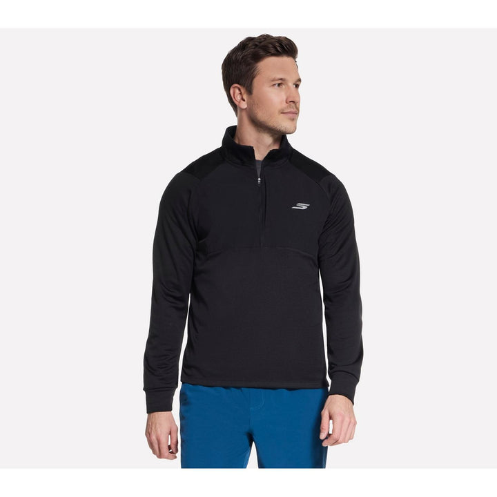 GODRI ALL DAY THERMAL 1/2 ZIP Bold Black