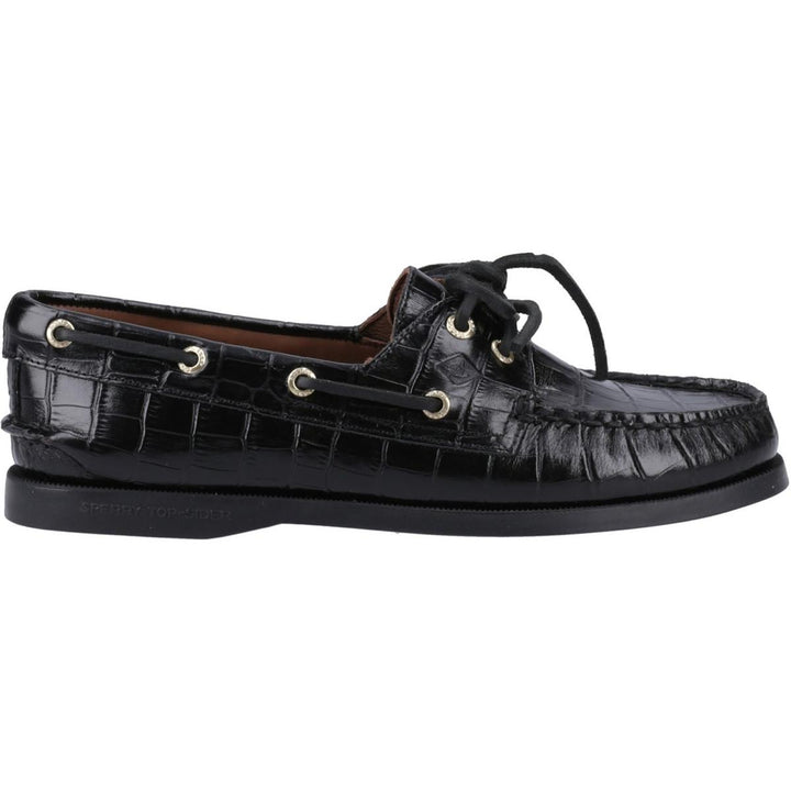 Sperry Authentic 2 Eye Boat Shoe Black