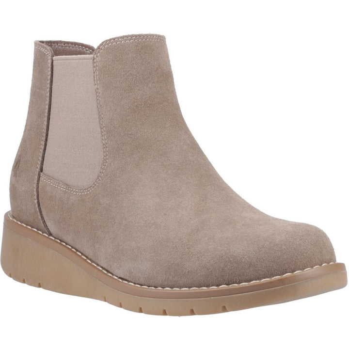 Hush Puppies Leonie Suede Boot Taupe