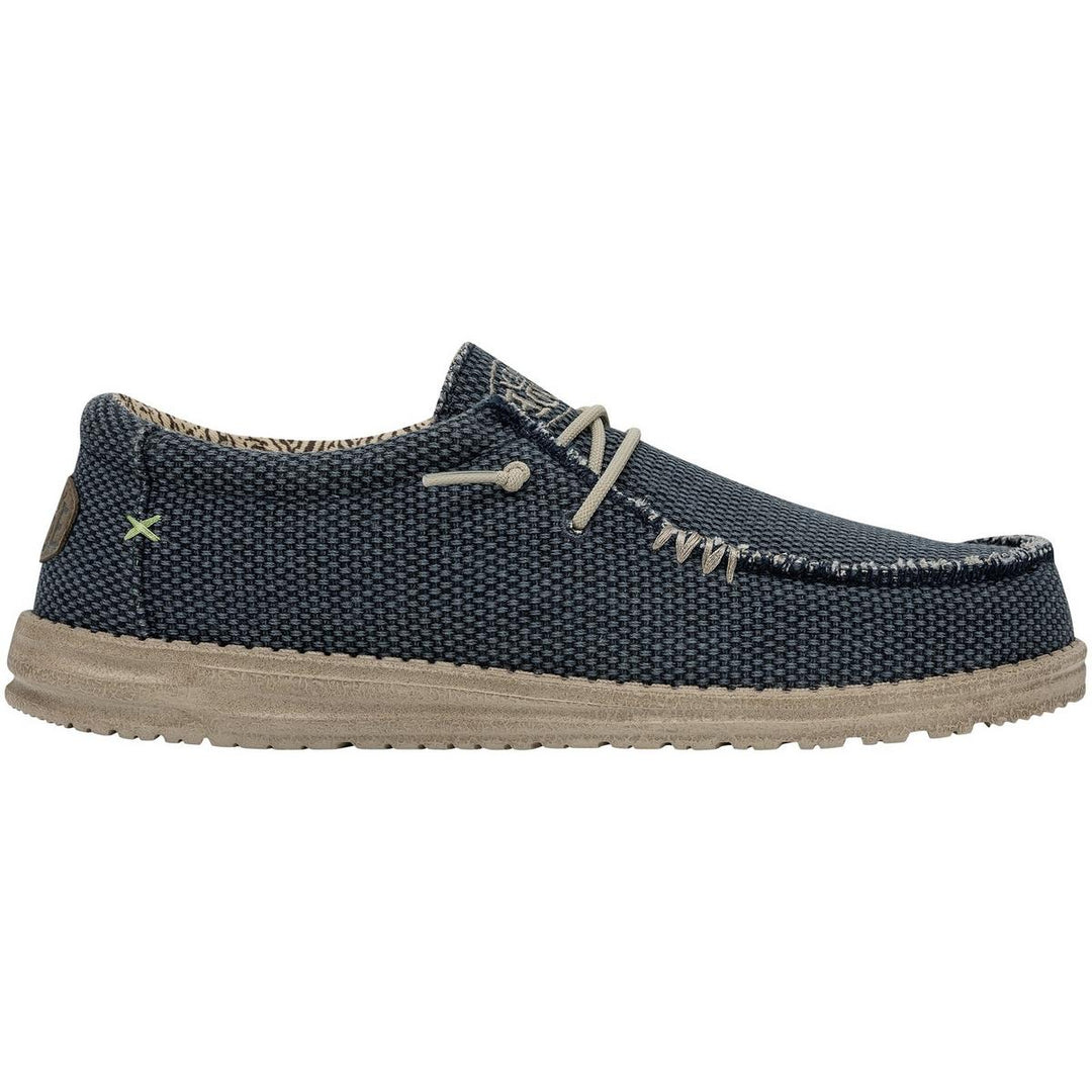 HEYDUDE Wally Braided Slip on Shoe Blue Night