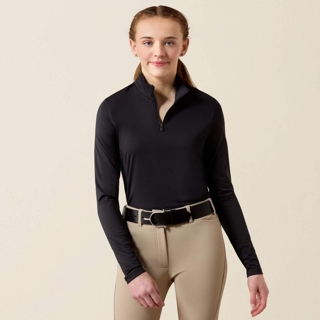 Ariat Youth Lunaveil 1/4 Zip Long Sleeve Base Layer