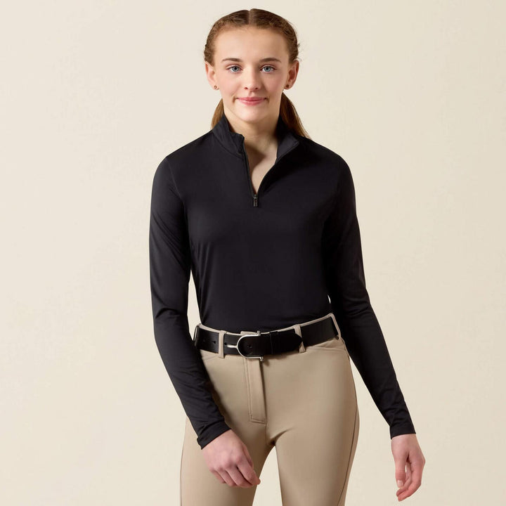 Ariat Youth Lunaveil 1/4 Zip Long Sleeve Base Layer