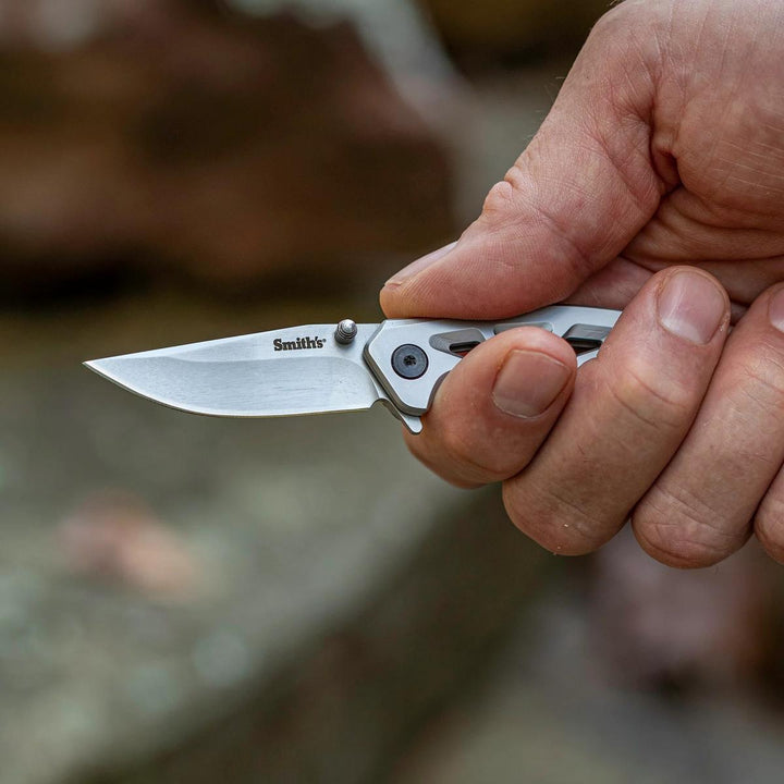 Smiths 2.25IN FOLDING KNIFE - Bead-Blast Steel