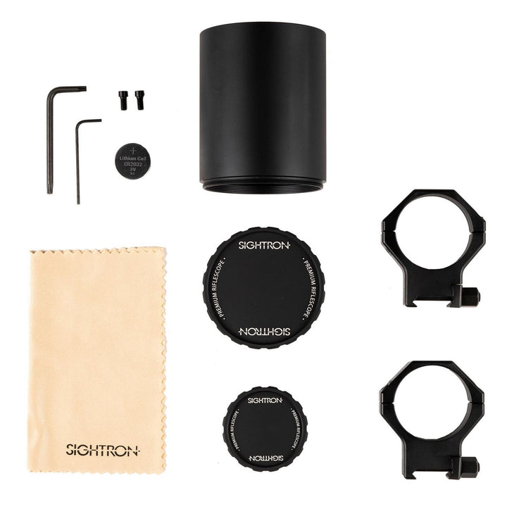 Sightron SVIII ED 5-40x56 FFP Zero Stop 0.1 Mrad Illuminated MH-6