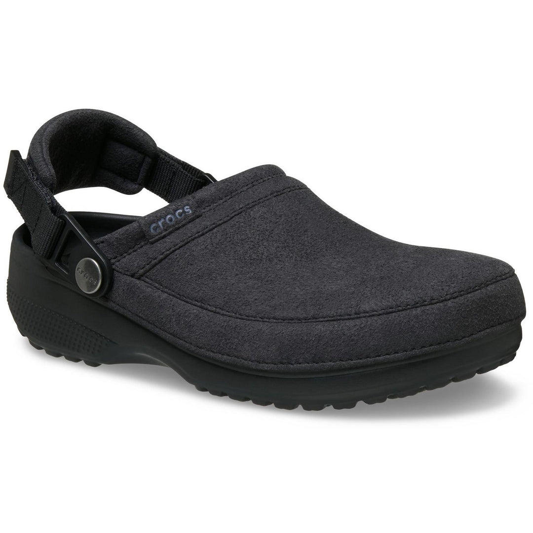 Classic Crafted Vegan Suede Clog Black