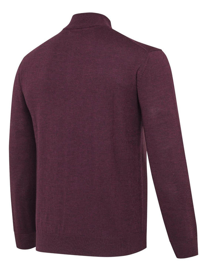 Beretta MERINO HALF ZIP SWEATER Cordovan Spirit – view 4