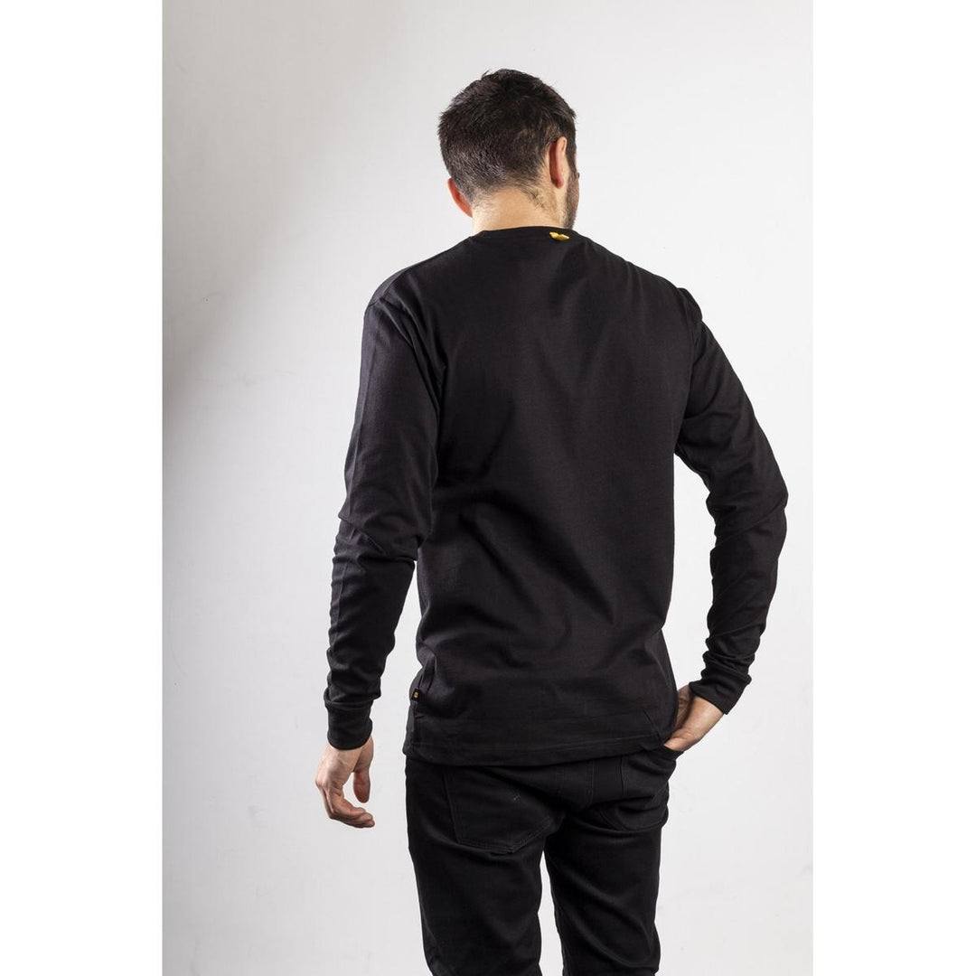 Caterpillar Trademark Banner Long Sleeve T-Shirt Black