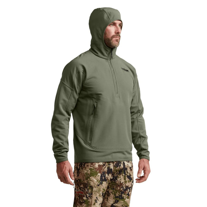 Sitka Alpha Fleece Hoodie - Olive Green