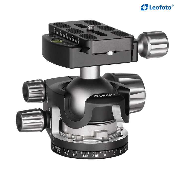 Leofoto LH-55 55mm Low Profile Ball Head with QP-70N Plate