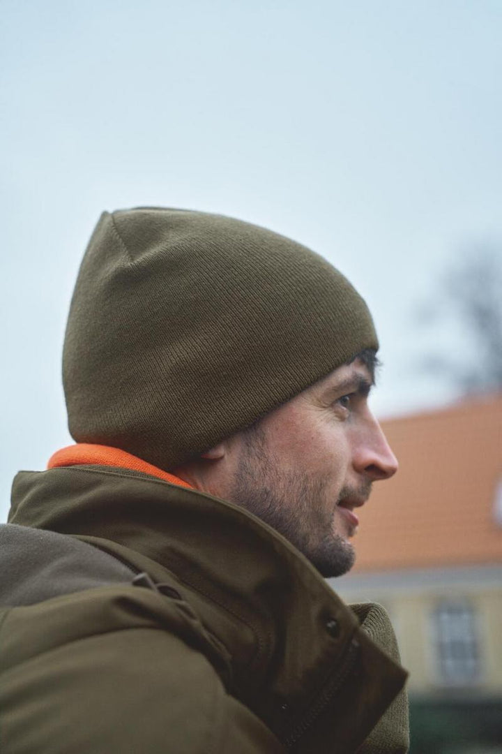 Harkila Härkila reversible beanie Willow green/Orange