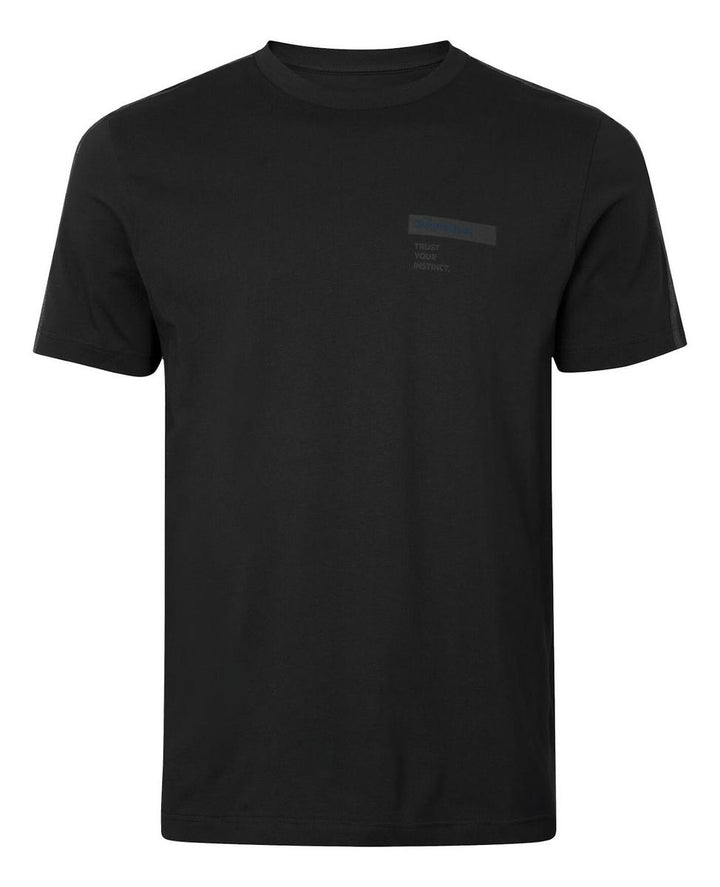 Harkila Härkila logo band S/S tshirt Anthracite/sea