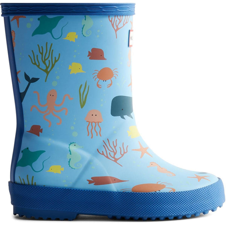 Hunter Kids First Classic Ocean Print Amplifying Blue/Dragon – view 4
