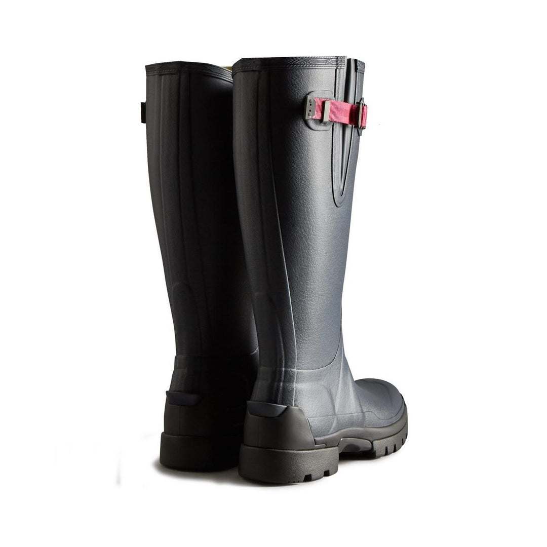Hunter Balmoral Adjustable Neoprene Lined Wellington Navy/Peppercorn