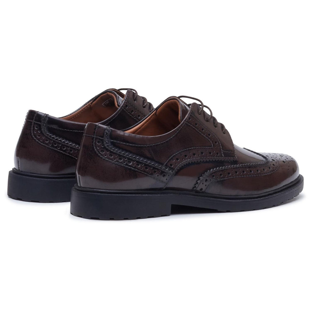 Verity Hi-Shine Brogue Chocolate