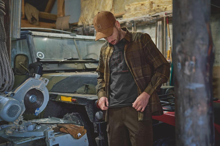 Harkila Akse L/S Shirt Willow green check