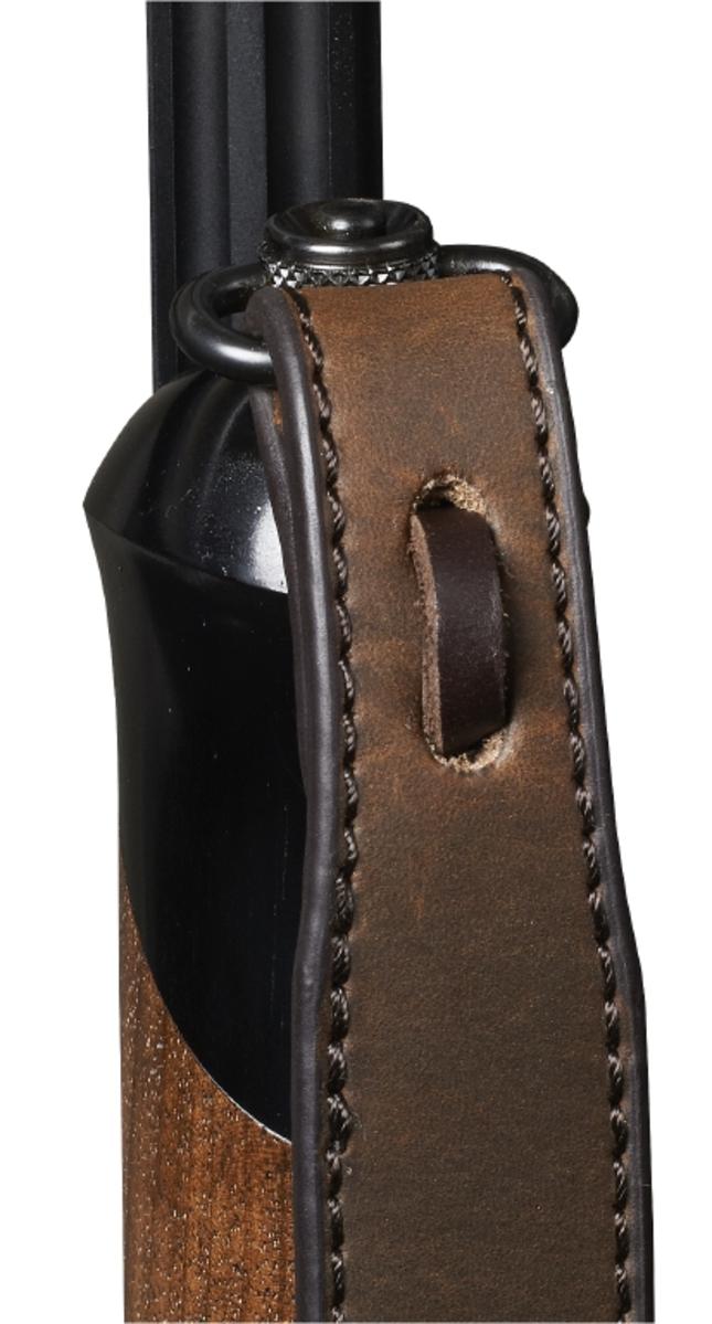 Harkila Leather Shotgun Sling Dark Brown 93cm
