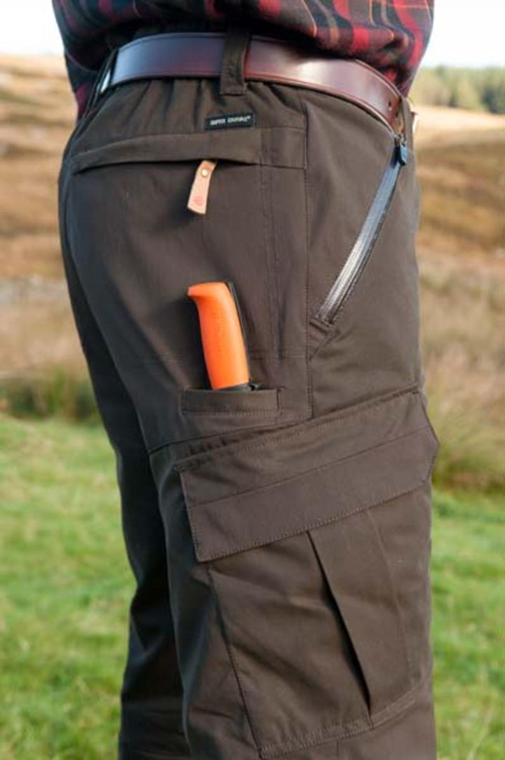 ShooterKing Highland Trousers Dark Olive/Brown – view 3
