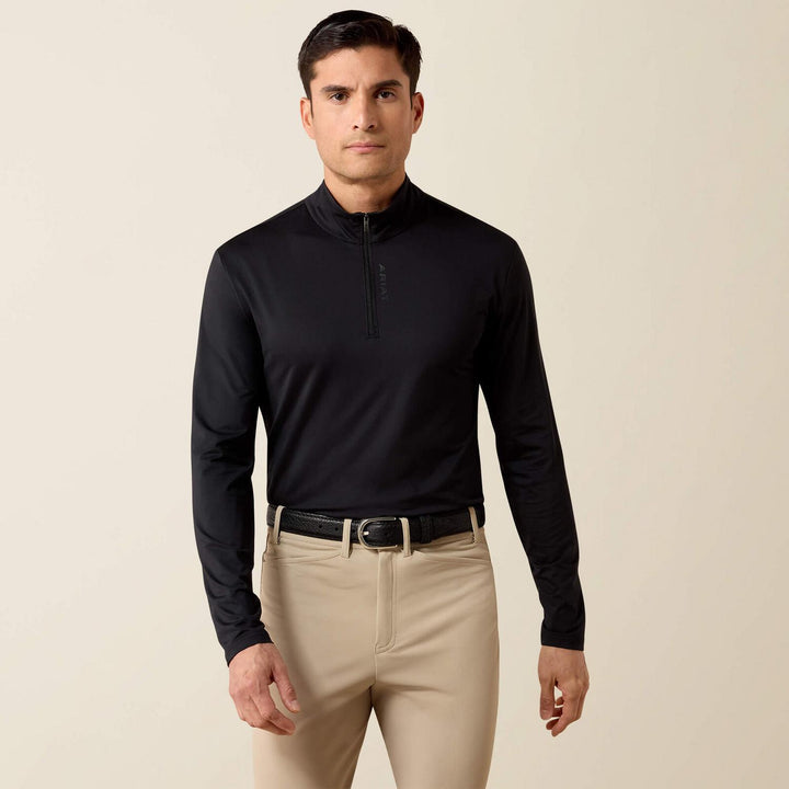 Ariat Mens Lunaveil 1/4 Zip Long Sleeve Base Layer – view 3