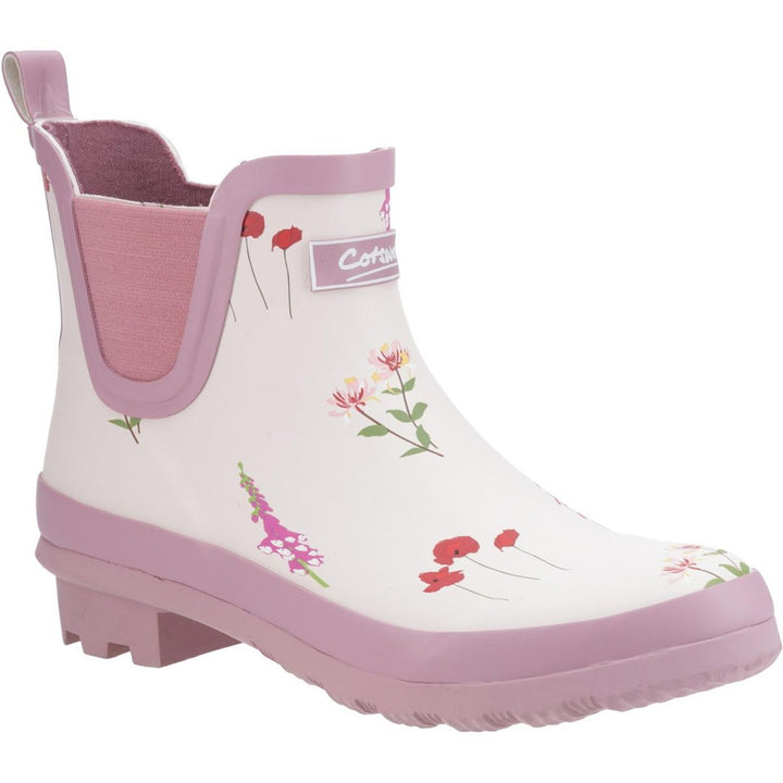 Cotswold Wildflower Ankle Wellingtons Pink
