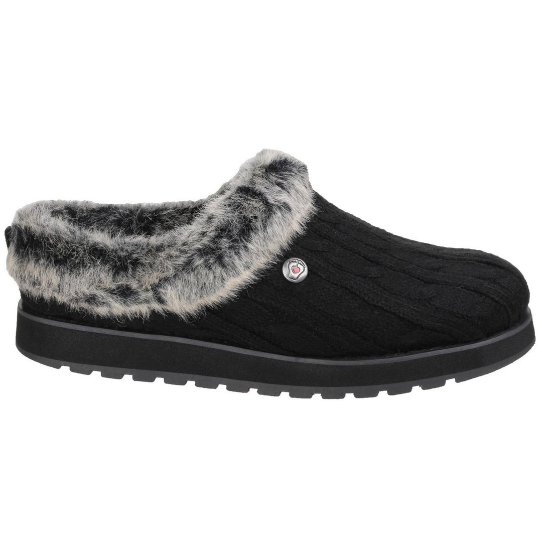 Keepsakes Ice Angel Mule Slipper Black