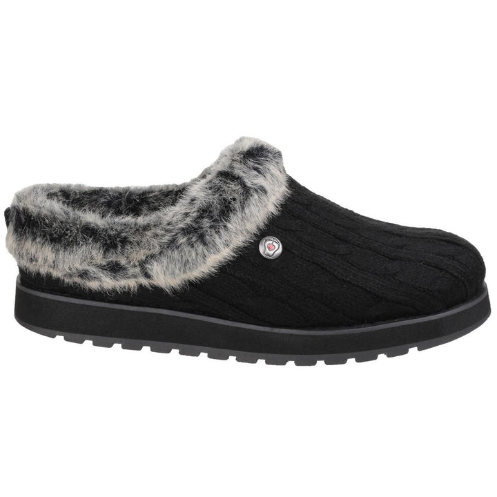 Keepsakes Ice Angel Mule Slipper Black