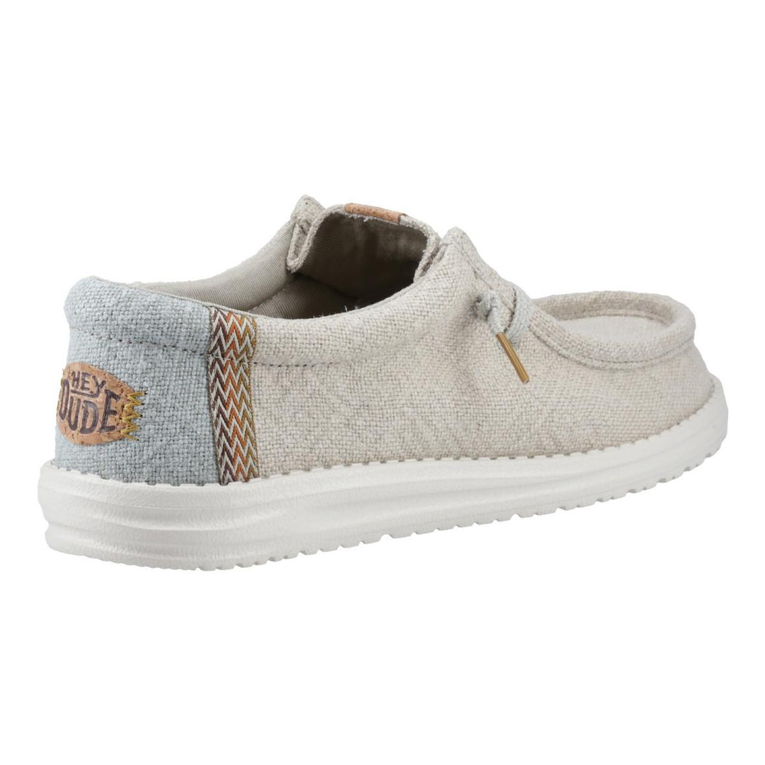 HEYDUDE Wally Jute Shoes Stone Grey/Iceberg Green