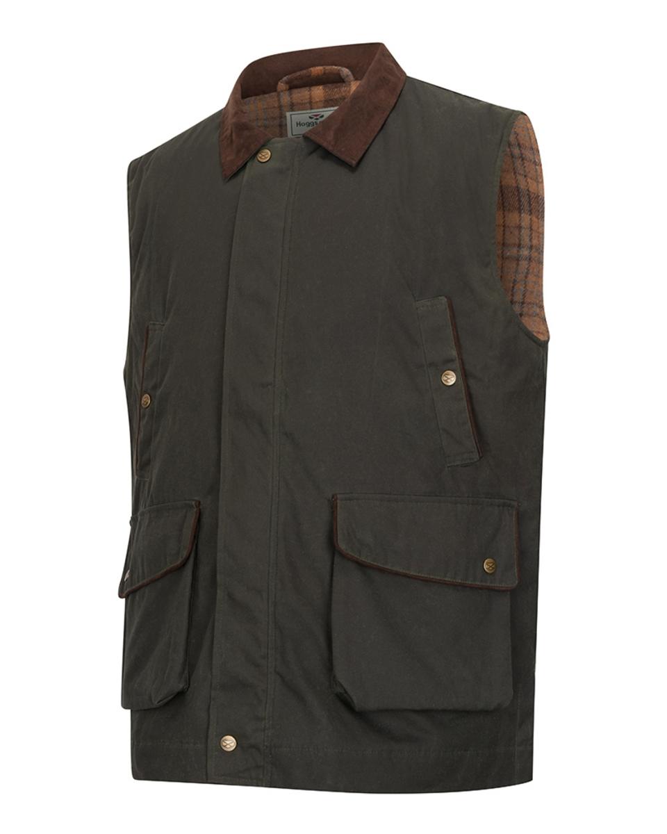 Hoggs of Fife Maxton Gents Padded Waxed Waistcoat
