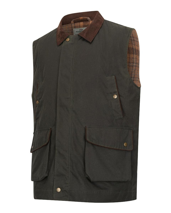 Hoggs of Fife Maxton Gents Padded Waxed Waistcoat