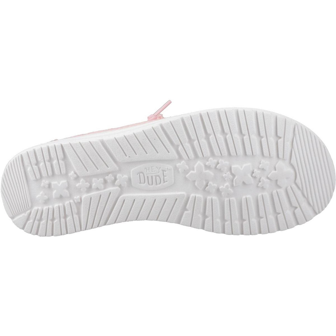 HEYDUDE Wendy Eyelet Lace Shoes Pale Pink