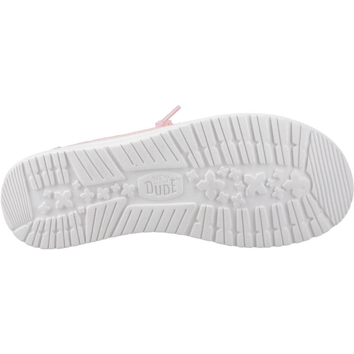 HEYDUDE Wendy Eyelet Lace Shoes Pale Pink