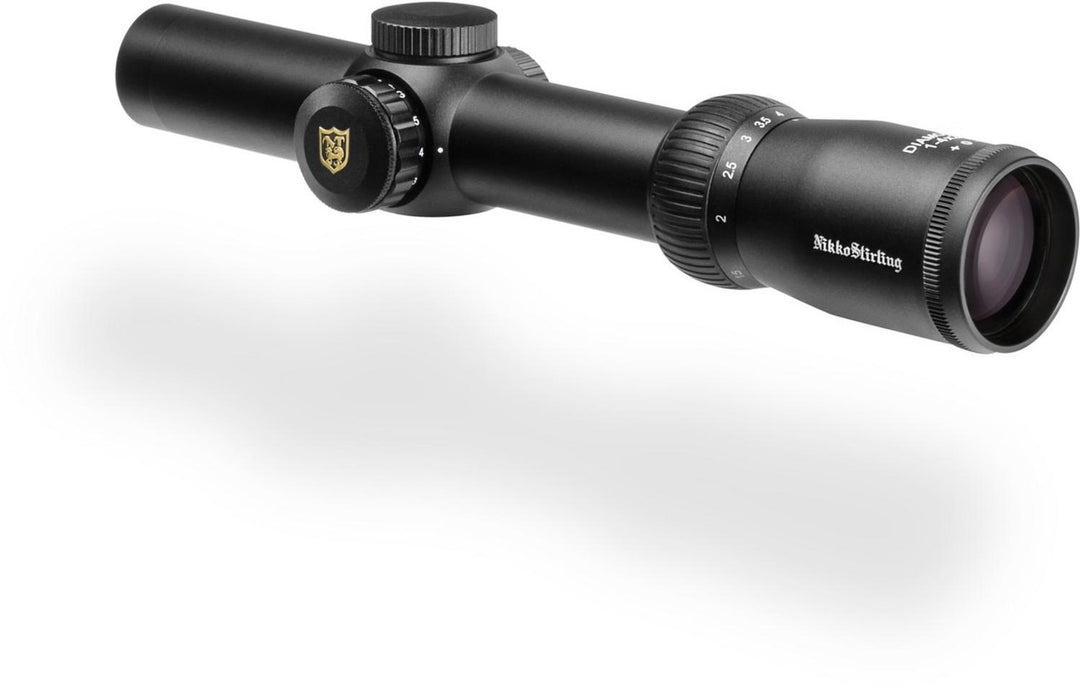 Nikko Stirling Diamond Illuminated Rifle Scope 1-4x24 30mm #4 Dot