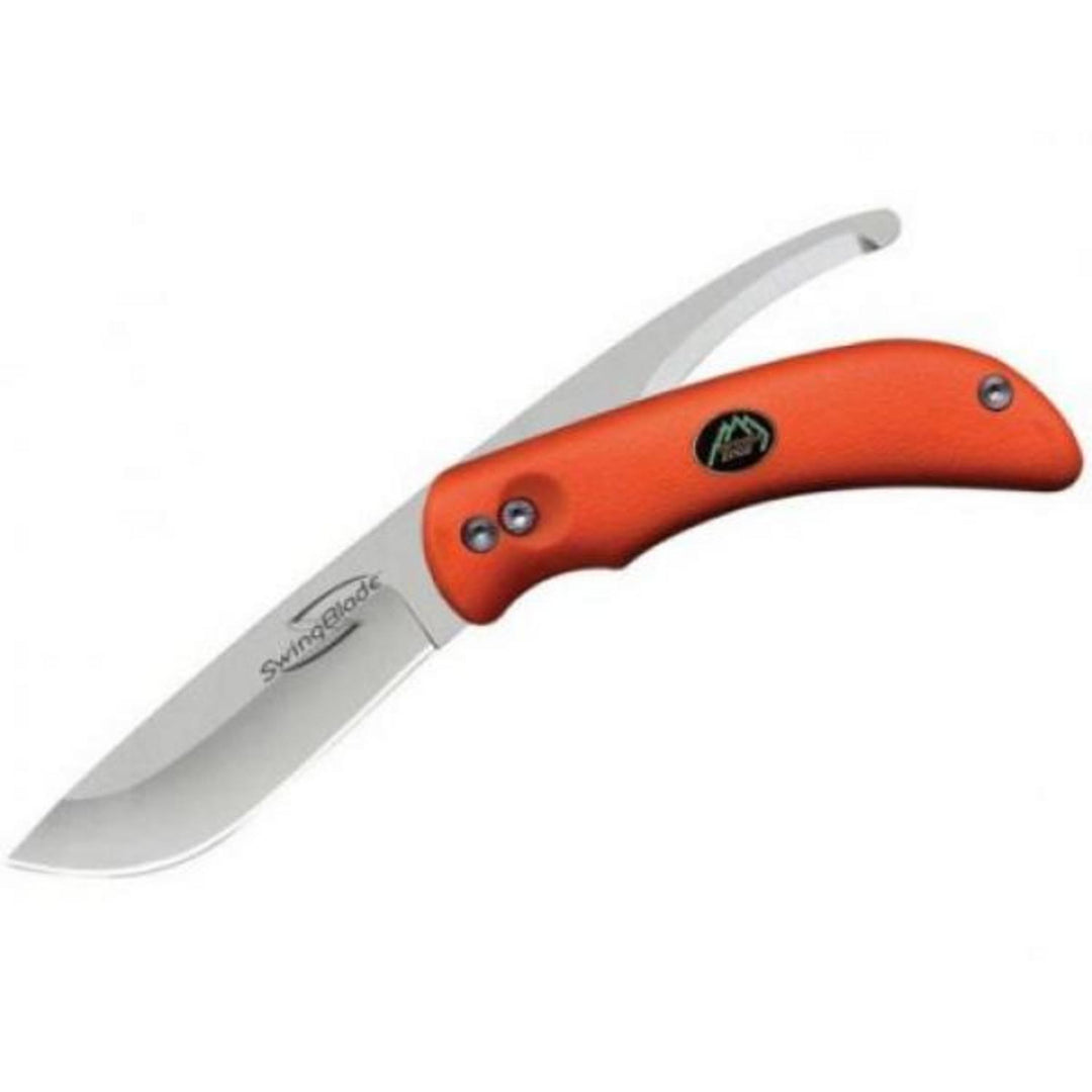 Outdoor Edge Swingblaze Orange Box - Dimensions: Gutting Blade 3.2”, Skinning 3.6”