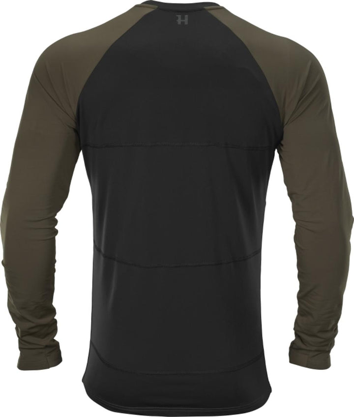 Harkila Heat L/S T-Shirt Willow Green/Black