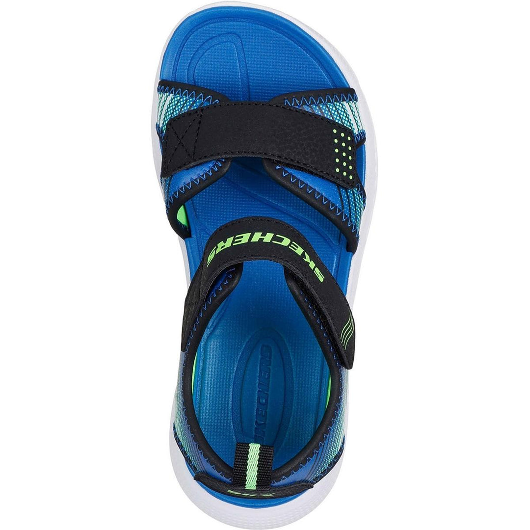 Skechers Microspec-Splash Sandal Black/Lime – view 3